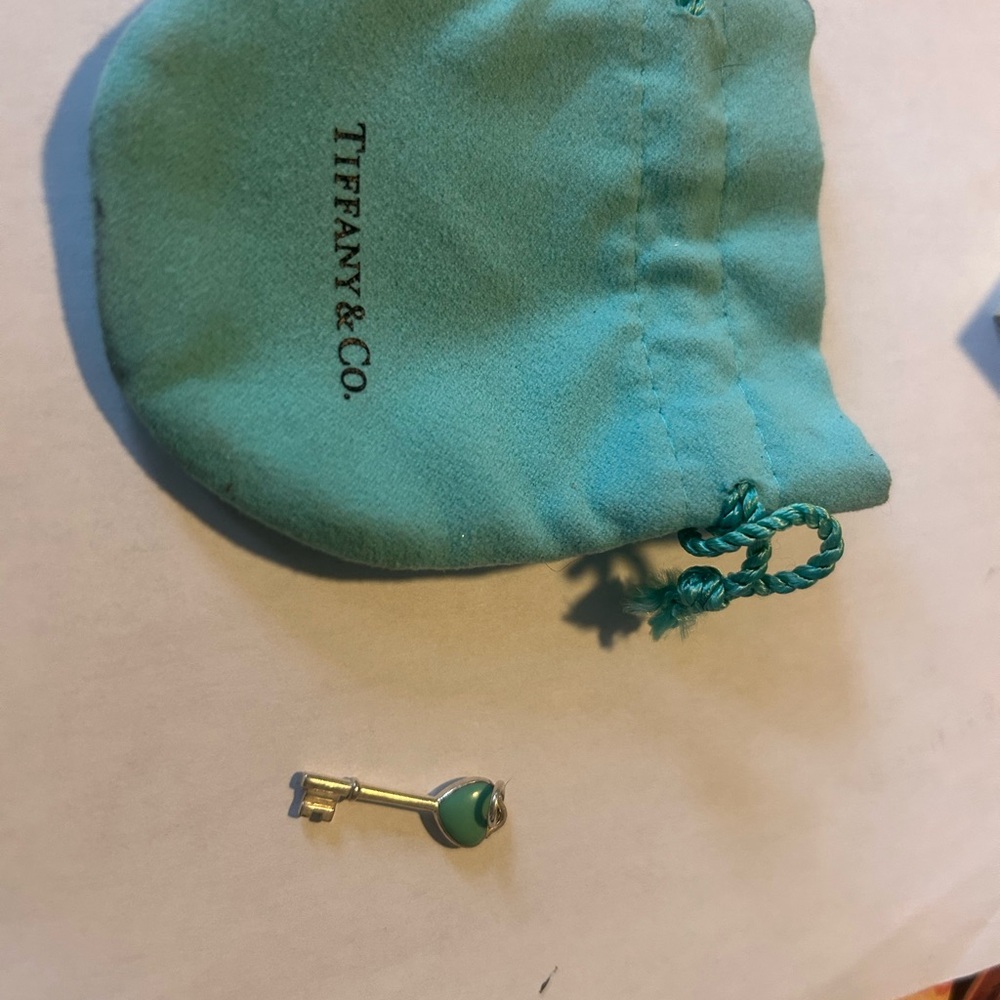 Tiffany & Co. Silver Key with Teal Accent